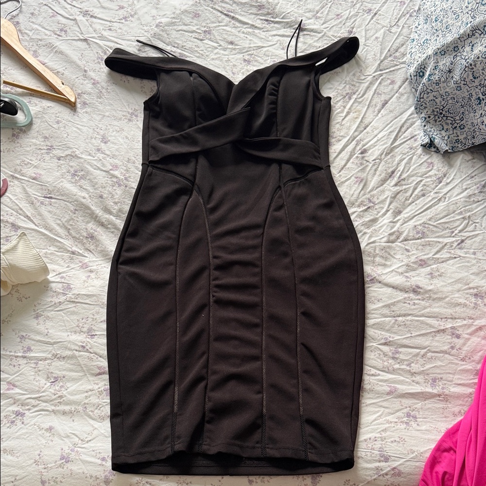 Entry Black Strapless Dress